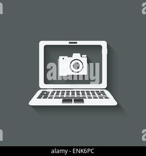 distance online learning symbol - vector illustration. eps 10 Stock Vector