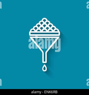 Filter data symbol - vector illustration. eps 10 Stock Vector