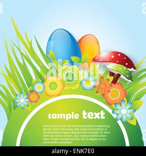 easter background design vector illustration Stock Vector