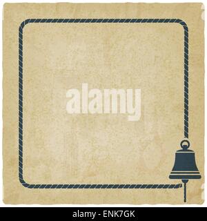 ship bell marine old background - vector illustration. eps 10 Stock Vector