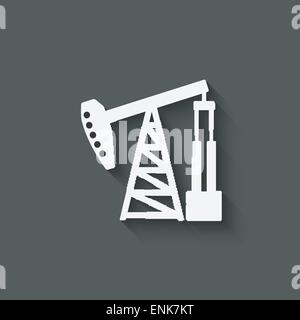 oil pump symbol - vector illustration. eps 10 Stock Vector