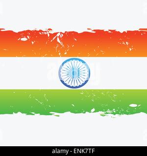 indian flag in grunge style vector background Stock Vector Image & Art ...