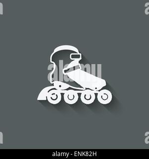 roller skate symbol - vector illustration. eps 10 Stock Vector