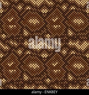 snake skin seamless pattern - vector illustration. eps 8 Stock Vector