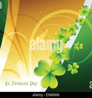 vector st patrick's day shamrock leafs design Stock Vector
