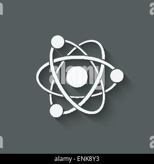 molecule atom symbol - vector illustration. eps 10 Stock Vector
