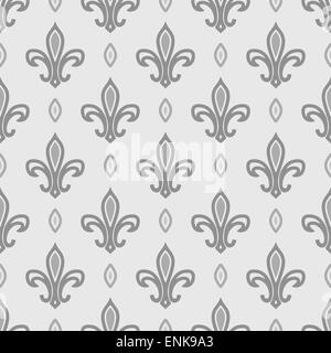 royal lily seamless pattern - vector illustration. eps 8 Stock Vector
