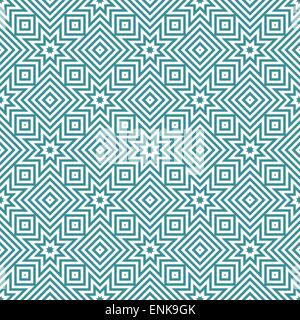 blue and white geometric seamless patterns Stock Vector
