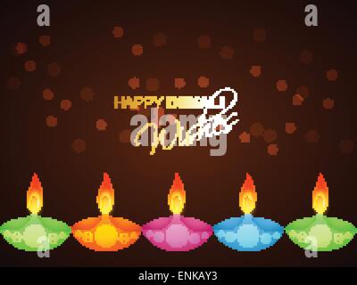 vector diwali greeting design art Stock Vector