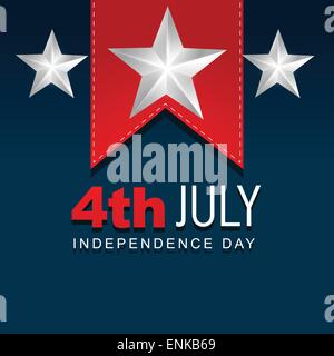 stylish american independence day design Stock Vector