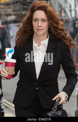 Former editor of the News of the World Rebekah Brooks outside the Old Bailey for the trial into alleged hacking. Stock Photo