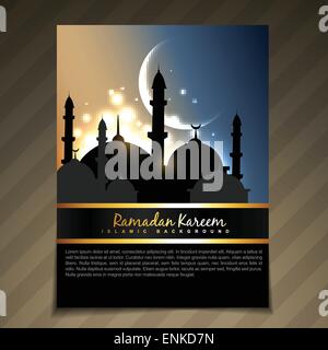 vectoor shiny eid ul fitar festival backgorund Stock Vector