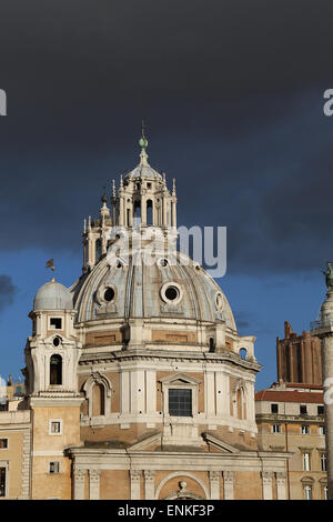 Italy. Rome. Church of Santa Maria di Loreto. 16th century. Designed by Antonio da Sangallo the Younger. Stock Photo