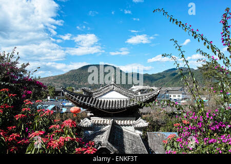 Rural village view in Yuanan of China Stock Photo