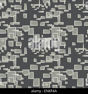 Geometric digital seamless pattern for web background. Illustration made in vector. Stock Vector