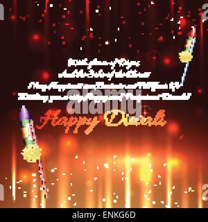 Vector diwali crackers background Stock Vector