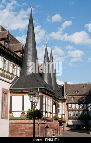 Altes Rahaus, Marktplatz, Einbeck, Niedersachsen, Deutschland |  old guildhall, market square, Einbeck, Lower Saxony, Germany Stock Photo