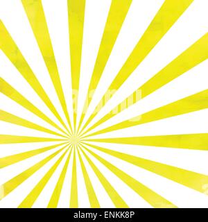 Vintage watercolor sunshine rays background. Illustration made in vector. Stock Vector