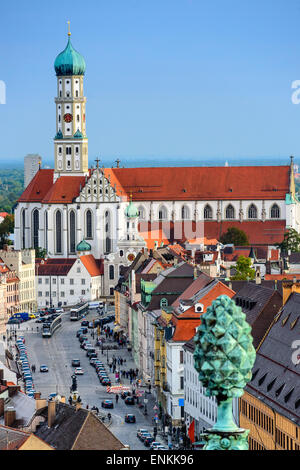 Augsburg, Germany old town skyline. Stock Photo