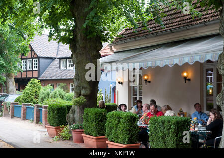 Cafe, Worpswede, Niedersachsen, Deutschland |  Cafe, Worpswede, Lower Saxony, Germany Stock Photo