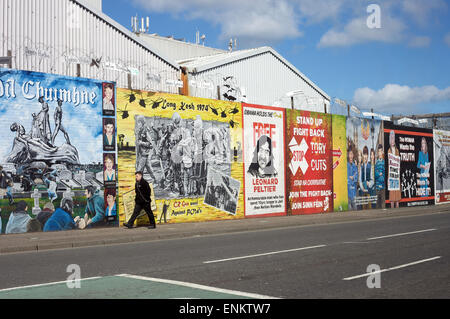 Falls Road, Belfast, Northern Irealnd Stock Photo