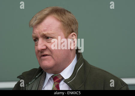 Charles Kennedy on the stump or campaign trail in Dingwall. Scottish Highlands. Stock Photo