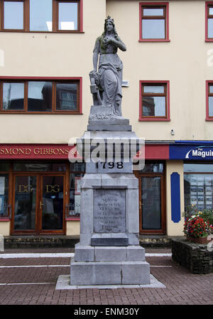 Maid of Erin Monument in the West Cork town of Skibbereen Stock Photo