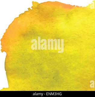 Golden color grunge watercolour background design. Illustration made in vector. Stock Vector