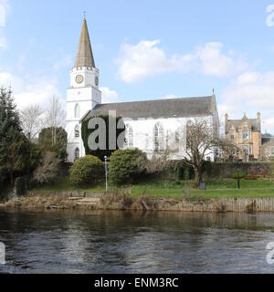 The White Church Comrie Scotland  April 2015 Stock Photo