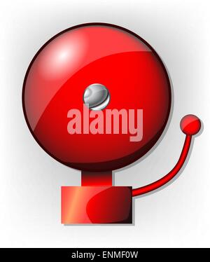 Alarm school bell Stock Vector Image & Art - Alamy