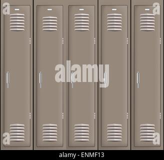 School lockers Stock Vector