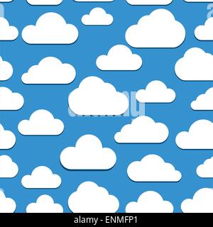 Seamless clouds background Stock Vector
