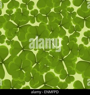 Seamless clover background Stock Vector