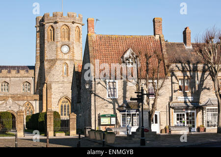 Somerton,ancient,Somerset,Somerton,ancient,Somerset,church,village,pretty, Stock Photo