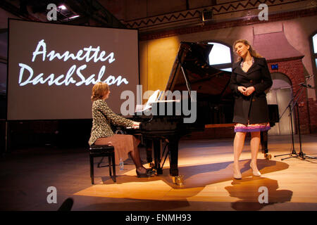 Annette Dasch - Gesangsabend: 'Annette's Dasch Salon', Radialsystem, 20. April 2008, Berlin-Friedrichshain. Stock Photo