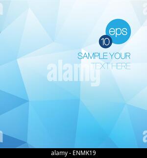 Blue Abstract Triangular background. Vector illustration EPS10 Stock Vector