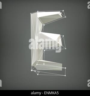 Low poly alphabet. Letter. Vector illustration EPS 10 Stock Vector