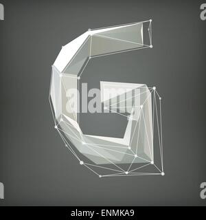 Low poly alphabet. Letter. Vector illustration EPS 10 Stock Vector