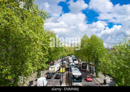 Traffic in Central London, United Kingdom. Stock Photo