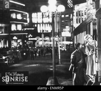 Sunrise: A Song of Two Humans, USA 1927, aka: Sonnenaufgang, Regie: Friedrich Wilhelm Murnau, Darsteller: George O'Brien, Janet  Stock Photo