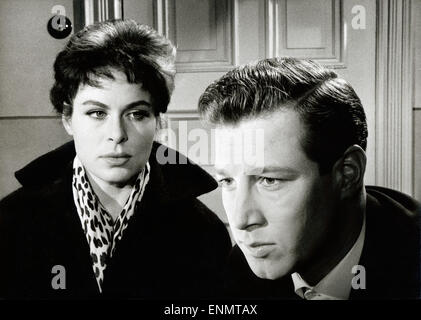 Herz ohne Gnade, Deutschland 1958, Regie: Viktor Tourjansky, Darsteller: Hansjörg Felmy, Barbara Rütting Stock Photo