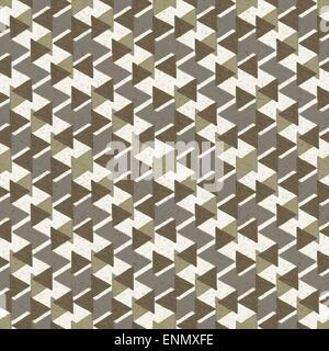 Seamless hand drawn geometric pattern with triangles Stock Vector