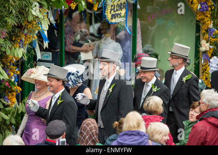 Helston Flora Day 2015,midday dance Stock Photo