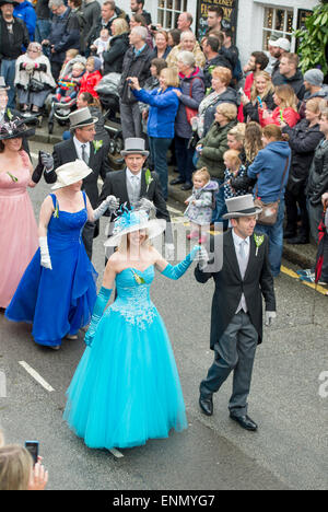 Helston Flora Day 2015,midday dance Stock Photo