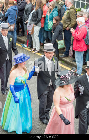 Helston Flora Day 2015,midday dance Stock Photo