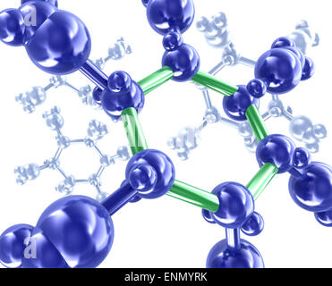 DNA molecule structure background. 3D Realistic Render Stock Photo - Alamy