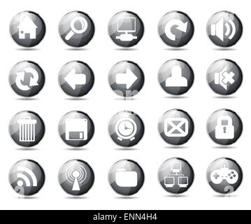 Web icons Stock Vector
