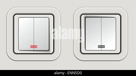 Light switch Stock Vector