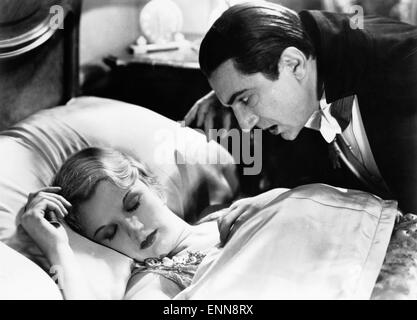 Dracula, USA 1931, Regie: Tod Browning, Darsteller: Bela Lugosi, Helen Chandler Stock Photo