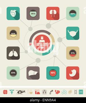 Medical Infographic Template. Stock Vector
